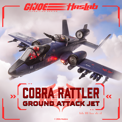 *FÖRBOKNING* G.I. JOE CLASSIFIED SERIES - COBRA RATTLER GROUND ATTACK JET (HasLab)