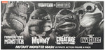 *FÖRBOKNING* Universal Monsters x Turtles - Turtles Black & White 4-Pack