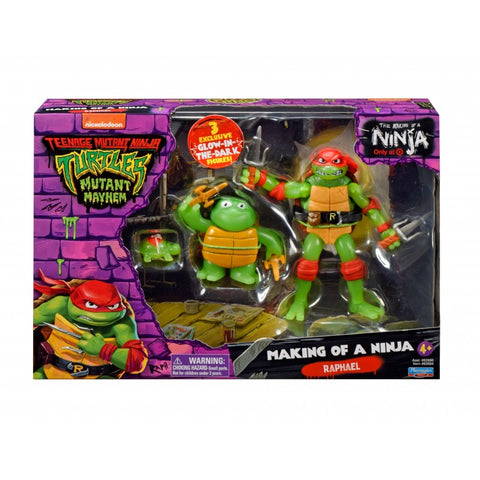 Turtles Mutant Mayhem - Raphael Evolution 3-Pack (Glow in the Dark)