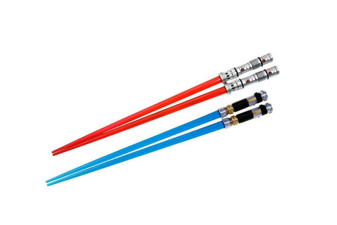 Star Wars Sushi Lightsaber Chopstick Darth Maul &amp; Obi-Wan Kenobi 2-Set 