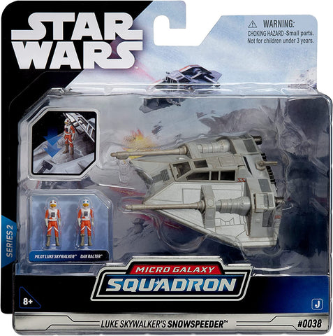 Star Wars Micro Galaxy Squadron - Luke Skywalker`s Snowspeeder With Figures